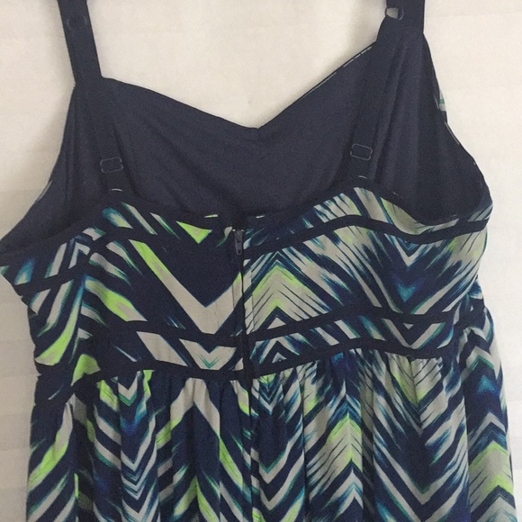 Navy blue maxi with adjustable straps - Picture 6 of 6